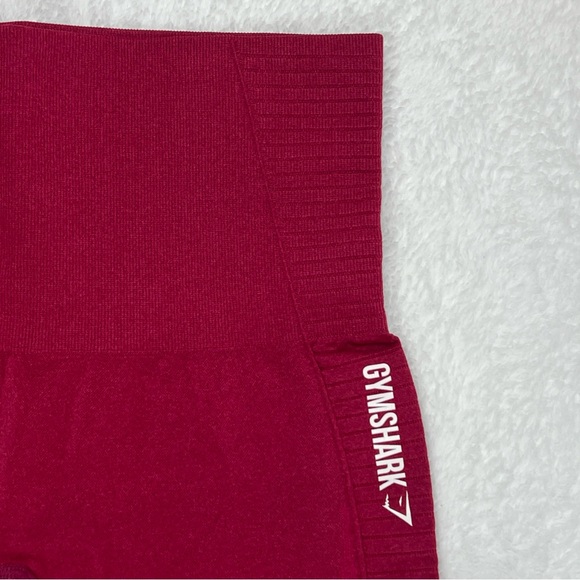 Gymshark Leggings High Waist Laser Cut Cropped Beet Root Maroon Small S - Picture 4 of 17